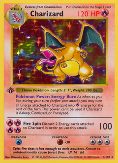 Charizard card from Base Set